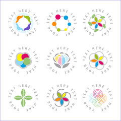 Vector color design elements.