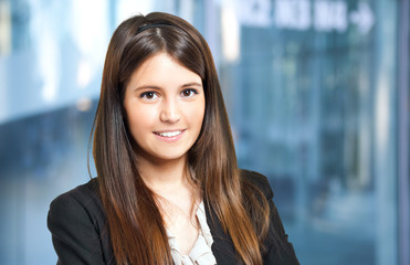 Smiling businesswoman