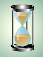 Illustration of  hourglass