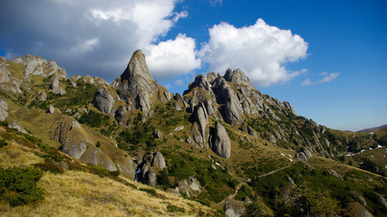 Alpine landscape in Ciucas mountains, Romania.