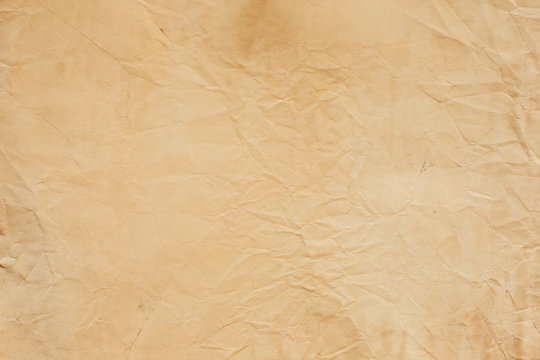 old crumpled paper texture light brown