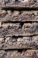 gestapelte Brownies