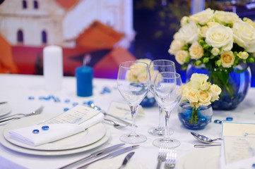 Table setting for an event party
