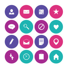 Vector illustration of business icons.