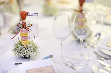 Table setting for an event party