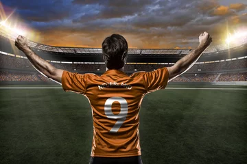 Foto op Plexiglas Voetbal Nederlandse voetballer