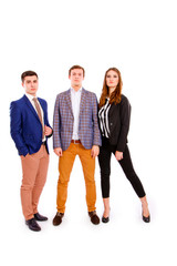 Obraz premium Young business people