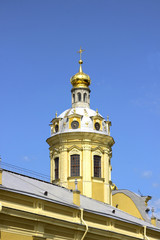Obraz premium Church spire in the Peter and Paul Fortress in St. Petersburg