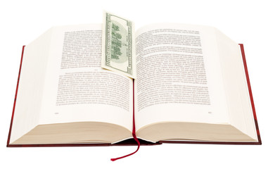 Fototapeta premium Book with bookmark