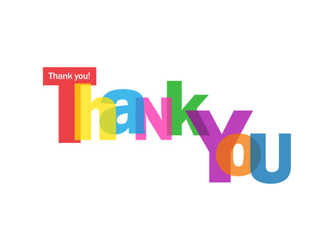 "THANK YOU" Letter Collage (card thanks pleasure joy gratitude)