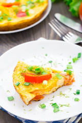 Omelette with vegetables