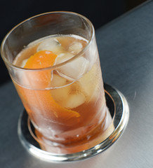 old-fashioned whisky cocktail