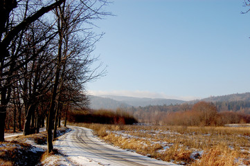 Mountain range, south of Poland