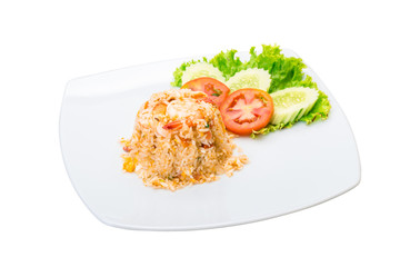 Fried rice with shrimps