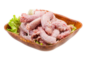 Raw chicken neck