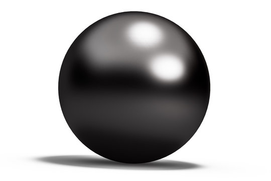 black geometric shapes sphere