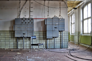 Stuhl in einer Fabrik