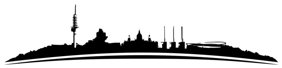 Hannover Skyline // Silhouette