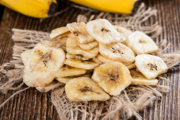 Fototapeta premium Healthy Food (Banana Chips)