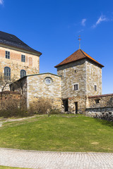 Fototapeta na wymiar a medieval castle that was used as a prison