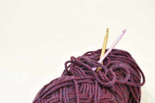 Yarn with Crochet hooks