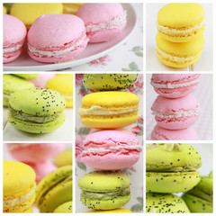 Macarons collage
