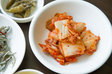 Kimchi salad of korean food traditional