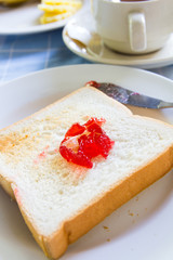 pile of toast for breakfast