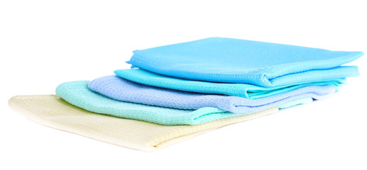 Kitchen towels isolated on white