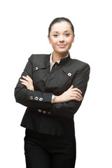 smiling businesswoman