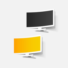 realistic design element: monitor