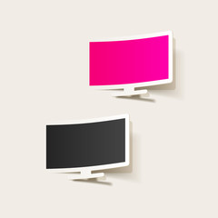 realistic design element: monitor