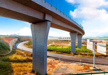 Fototapeta na wymiar Highway and viaduct