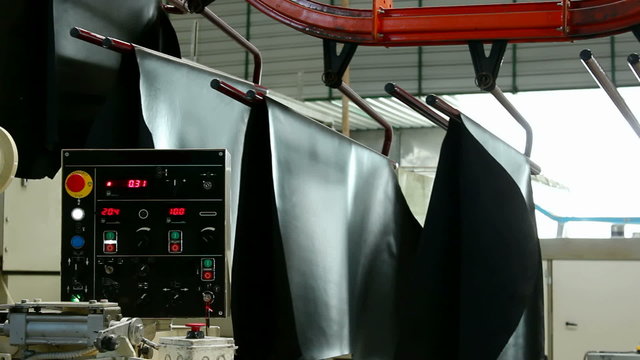 Processed and dyed leather