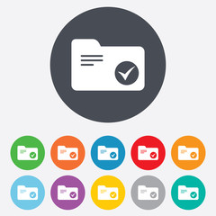 Select document folder sign. Accounting binder.