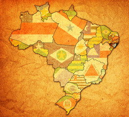 alagoas state on map of brazil