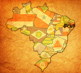 pernambuco state on map of brazil