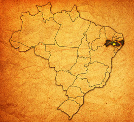 pernambuco state on map of brazil