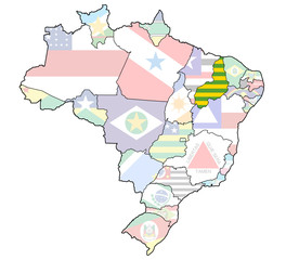 piaui state on map of brazil