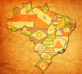 rio de janeiro state on map of brazil