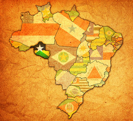 rondonia state on map of brazil