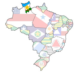 roraima state on map of brazil