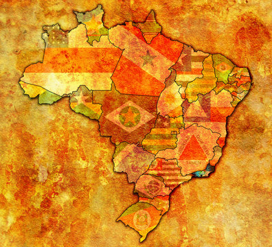 rio de janeiro state on map of brazil