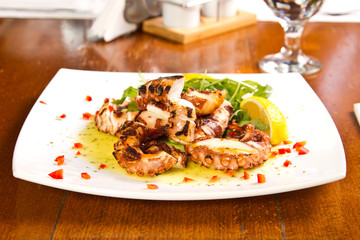 Grilled octopus