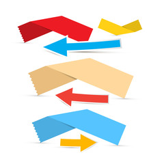 Paper Vector Labels and Arrows