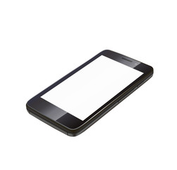 Smartphone on white background