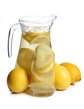 Lemons in glass
