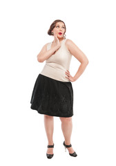 Beautiful plus size woman