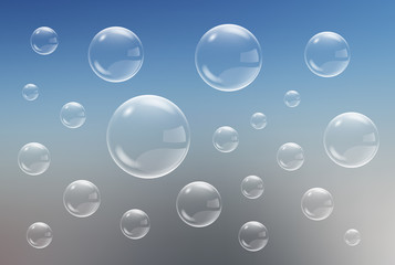 Soap bubbles. Vector