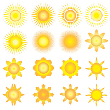 sunshine vector icon